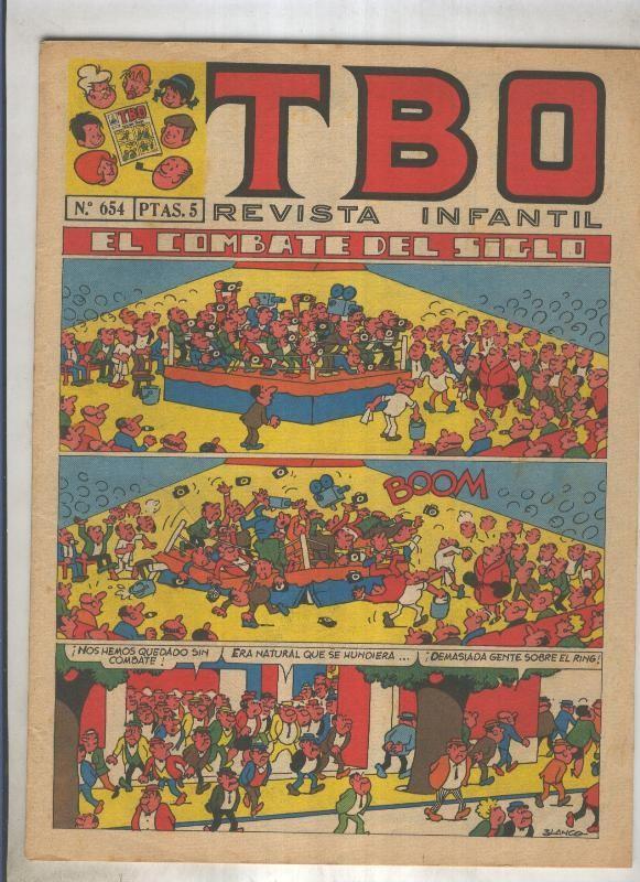 TBO numero 654: El combate del siglo (Blanco), (numerado 3 en trasera)