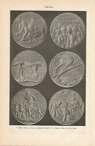 LAMINA ESPASA 489: Medallas alemanas acuñadas despues del Armisticio
