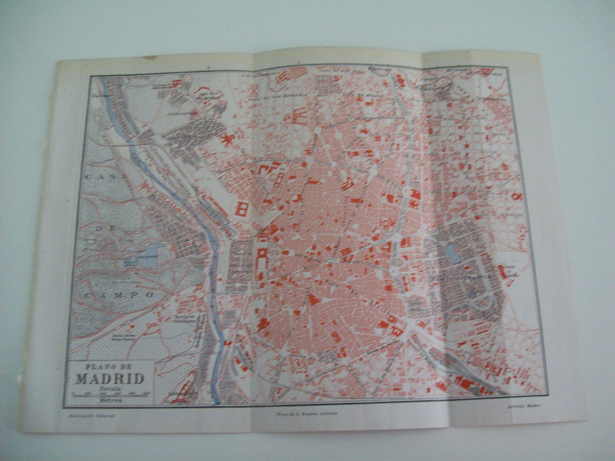 LAMINA ESPASA 1548: Plano de Madrid