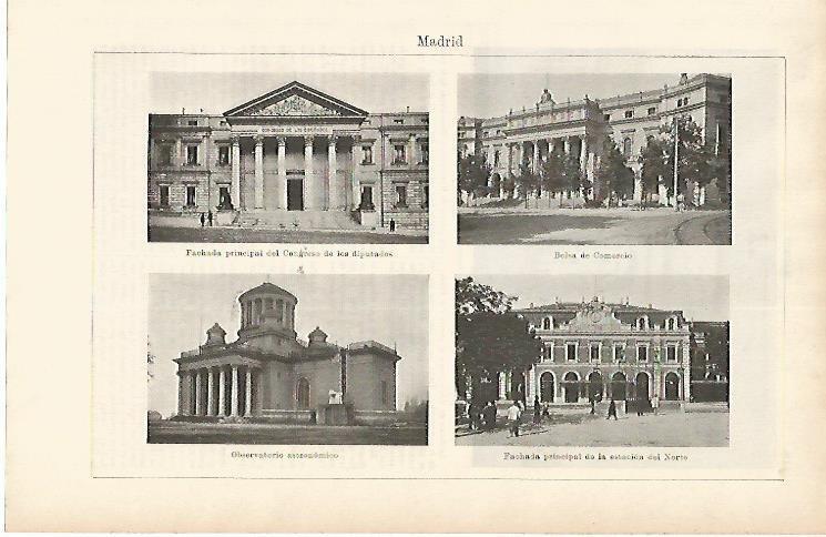 LAMINA ESPASA 1714: Edificios importantes de Madrid