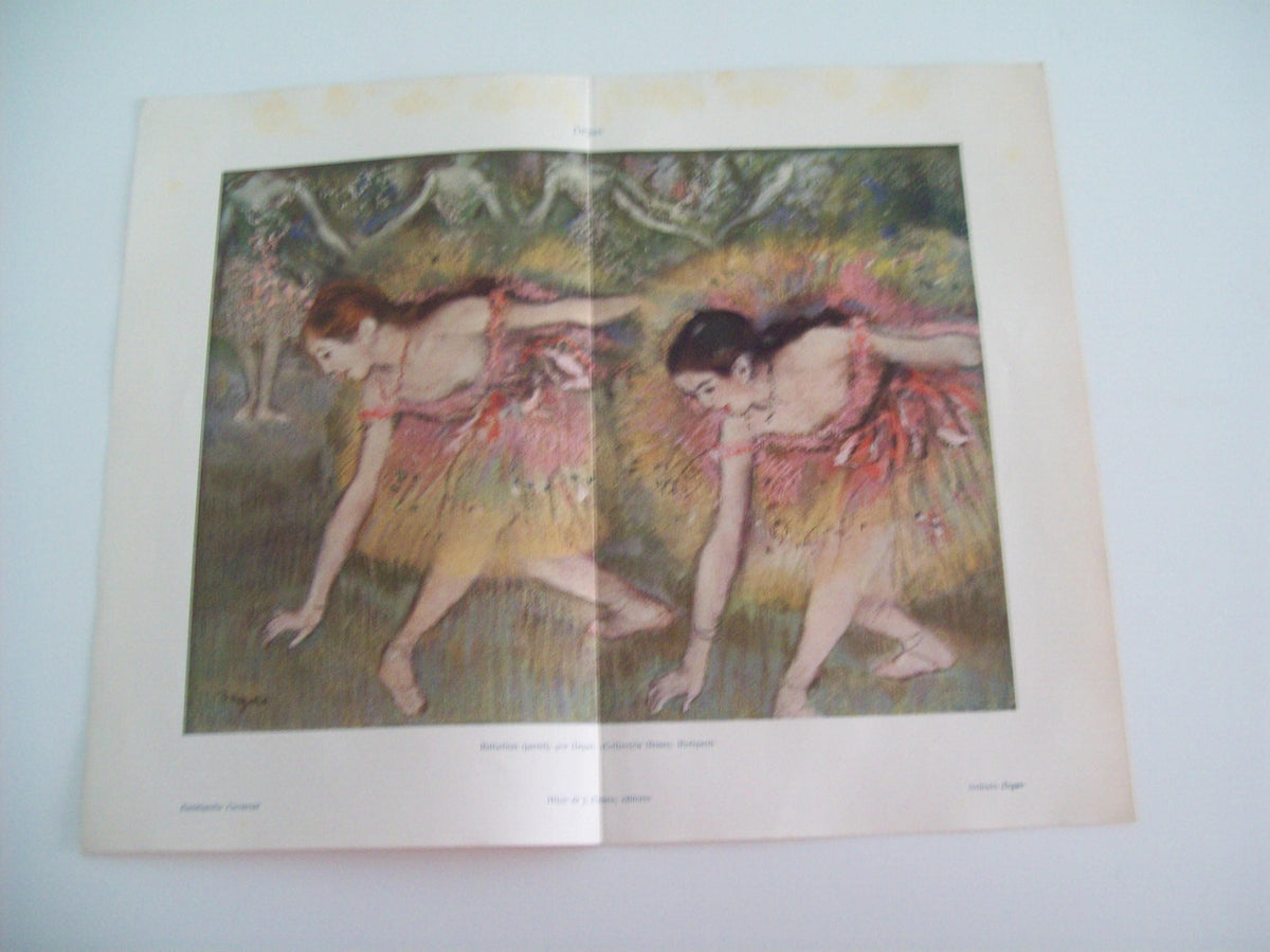LAMINA ESPASA 2061: Bailarinas por Degas