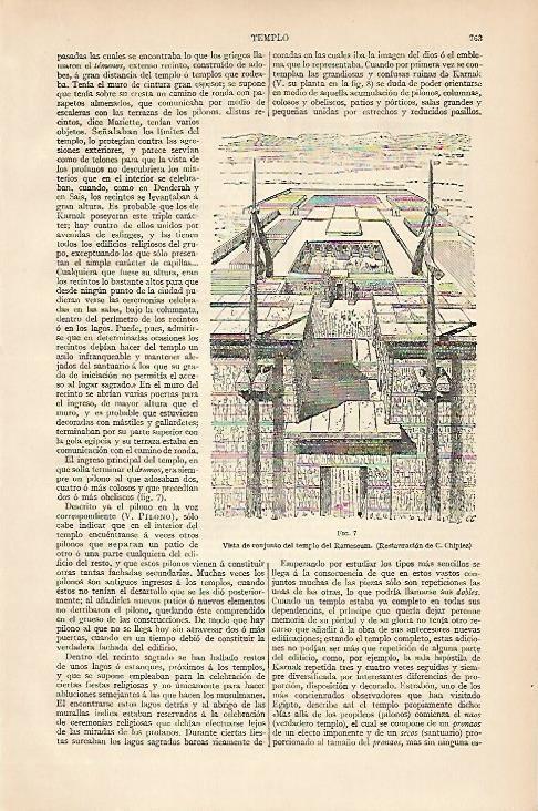 LAMINA ESPASA 2717: Rameseum Egipto