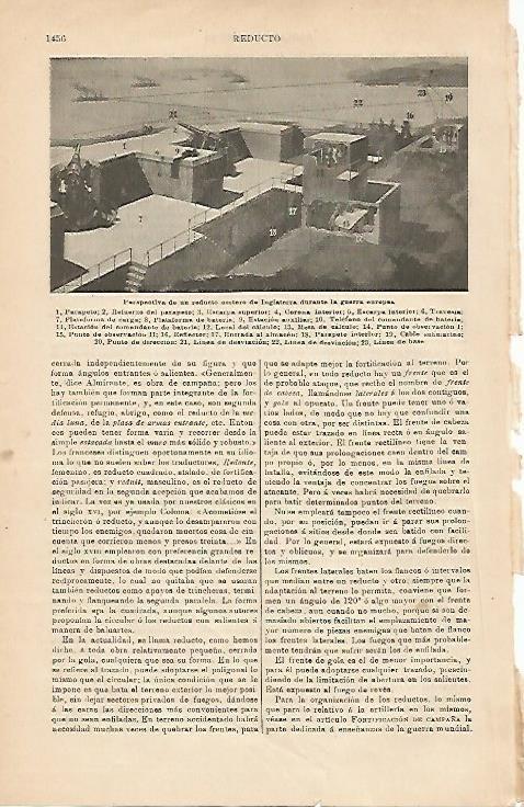 LAMINA ESPASA 5120: Reducto costero de Inglaterra durante la Primera Guerra Mundial