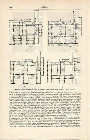 LAMINA ESPASA 6329: Plantas del Palacio de Justicia de Madrid