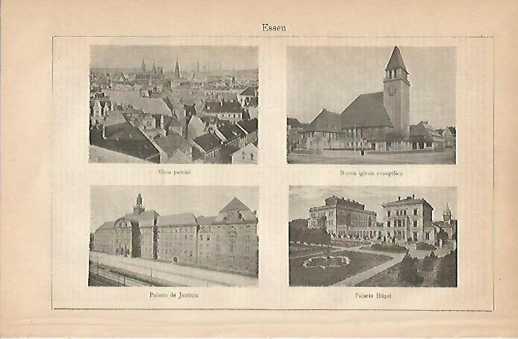 LAMINA ESPASA Alemania 7858: Vistas de Essen Alemania