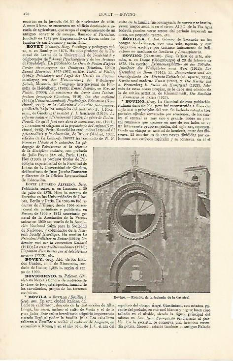 LAMINA ESPASA 8170: Catedral de Bovino Italia