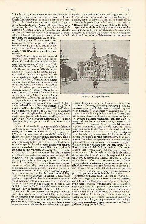 LAMINA ESPASA 8188: Ayuntamiento de Bilbao