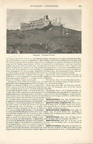LAMINA ESPASA 8667: Fortaleza del Cerro en Montevideo Uruguay