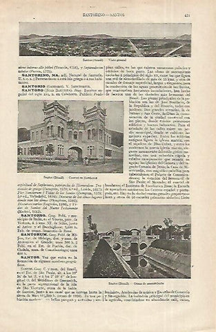 LAMINA ESPASA 12326: Vistas de Santos Brasil