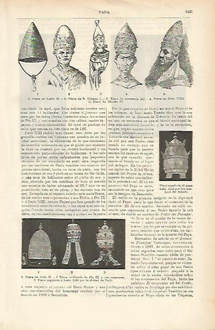 LAMINA ESPASA 1431: Tiaras de Papa