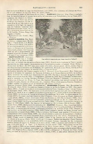 LAMINA ESPASA 5024: Una calle de Argenteuil por Raffaelli