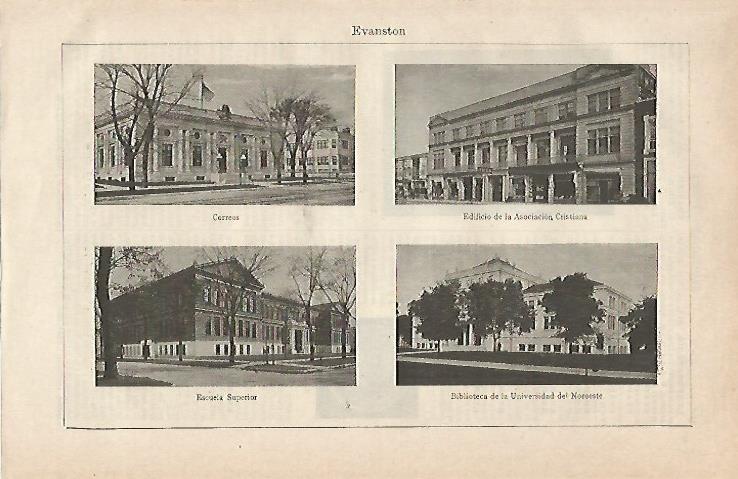 LAMINA ESPASA 16454: Vistas de Evanston Estados Unidos