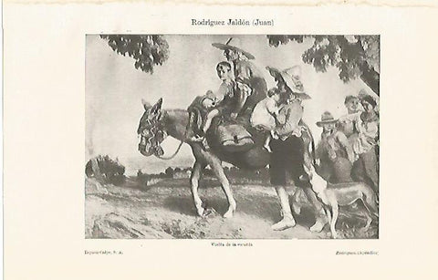 LAMINA ESPASA 14001: Vuelta de la escarda por J. Rodriguez Jaldon