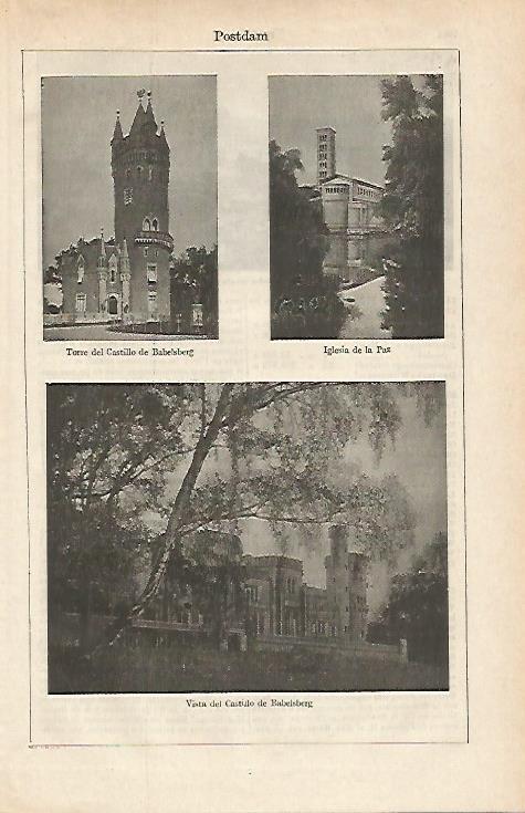 LAMINA ESPASA Alemania 17261: Vistas de Postdam Alemania