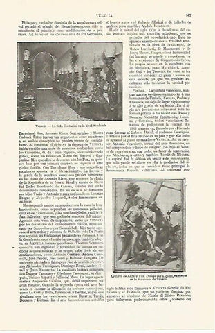LAMINA ESPASA 17472: Sala Contarini en la Real Academia de Venecia
