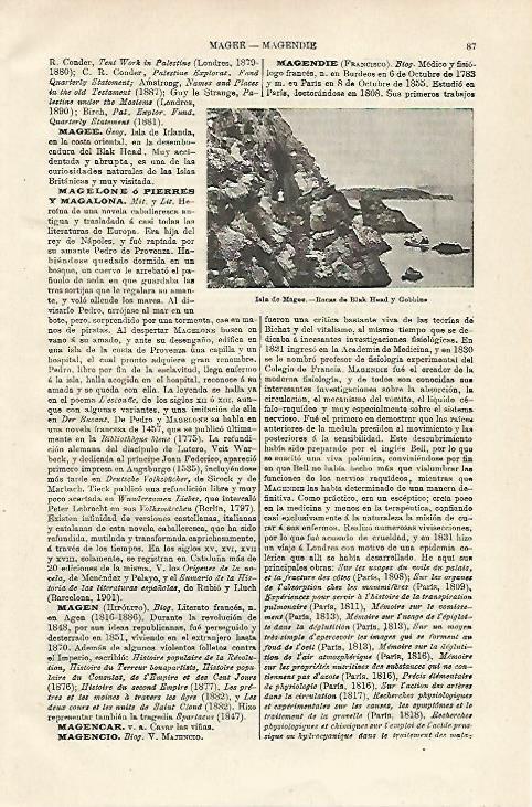 LAMINA ESPASA 18500: Isla de Magee Irlanda