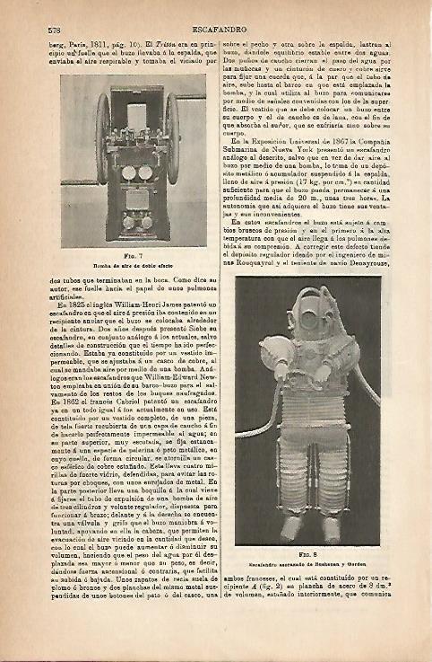 LAMINA ESPASA 18841: Escafandro de Buehenen y Gordon