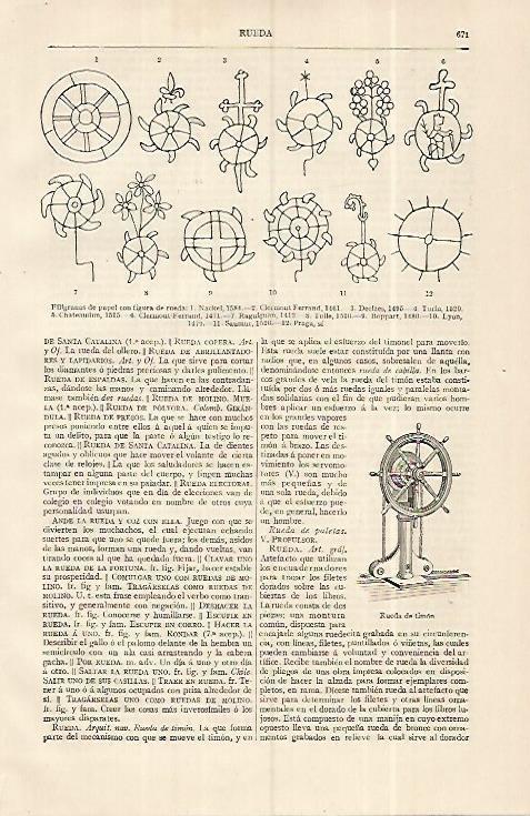 LAMINA ESPASA 19322: Filigranas de papel con rueda