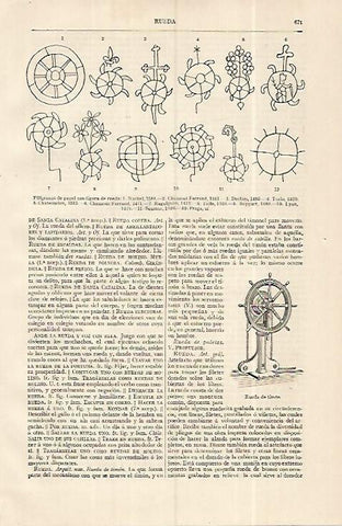 LAMINA ESPASA 19322: Filigranas de papel con rueda