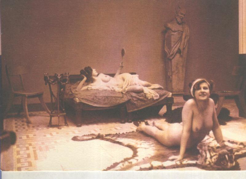 Postal 014922: Postal tematica erotica de principio siglo XIX
