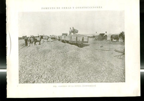 Fomento de Obras y Construcciones lamina 119/120: Madrid - Almendrilla