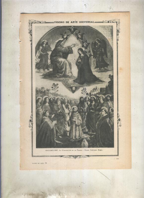 Lamina 044: La coronacion de la Virgen de Pinturicchio