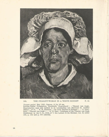 LAMINA 1235: VAN GOGH. The Peasant-Woman in a White Bonnet