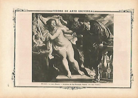 LAMINA 1366. RUBENS. La casta Susana