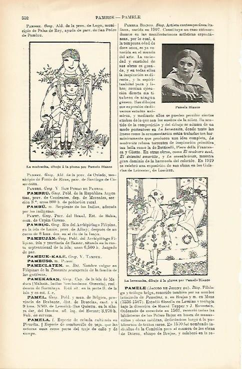 LAMINA ESPASA 1471: Dibujos de Pamela Blanco