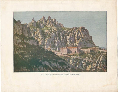 LAMINA 2370: Vista panoramica de Montserrat