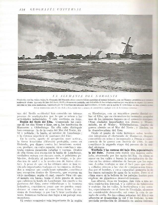 LAMINA 3160: ALEMANIA. Paisaje de la region de Hannover