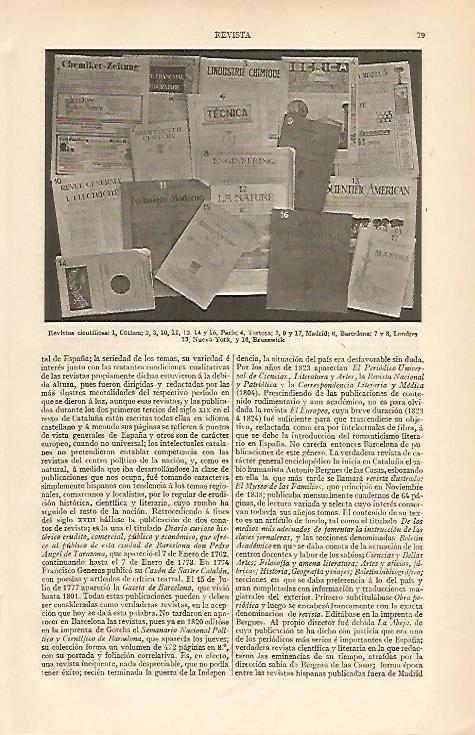LAMINA ESPASA 6516: Revistas cientificas
