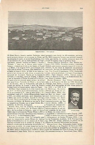 LAMINA ESPASA 6874: Vista general de Baños de Elster Alemania
