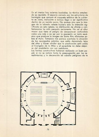 LAMINA 3618: Planta de la Iglesia de Santa Rita. Madrid