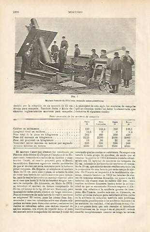 LAMINA ESPASA 8787: Mortero frances sobre plataforma