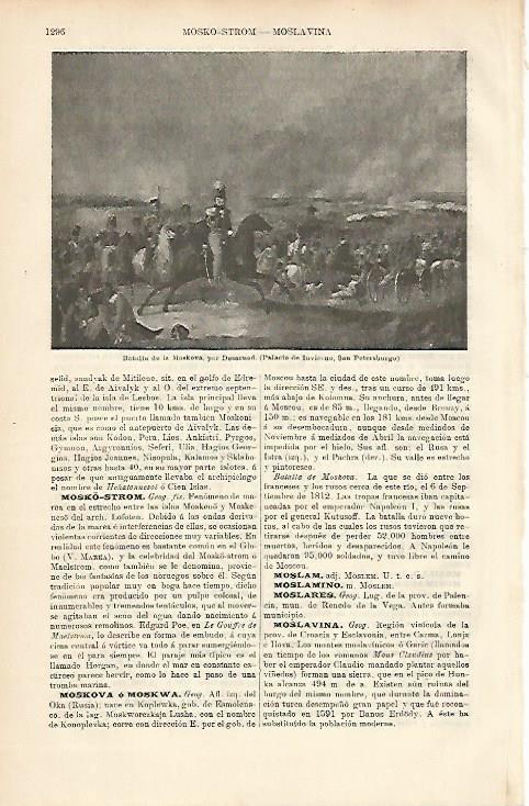 LAMINA ESPASA 8817: Batalla de la Moskova por Desarnod