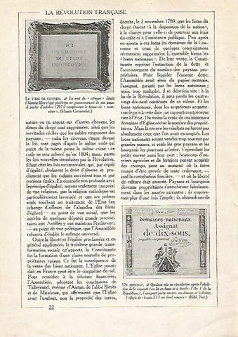 LAMINA 3740: TITULO DE CIUDADANO FRANCES