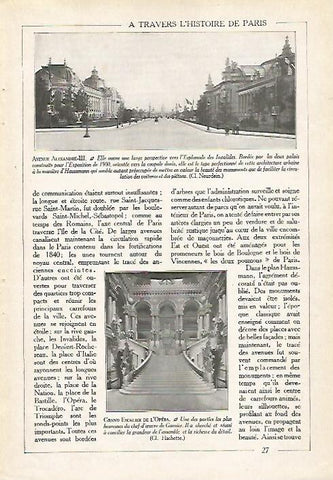 LAMINA 3934: PARIS. AVENIDA ALEXANDRE III