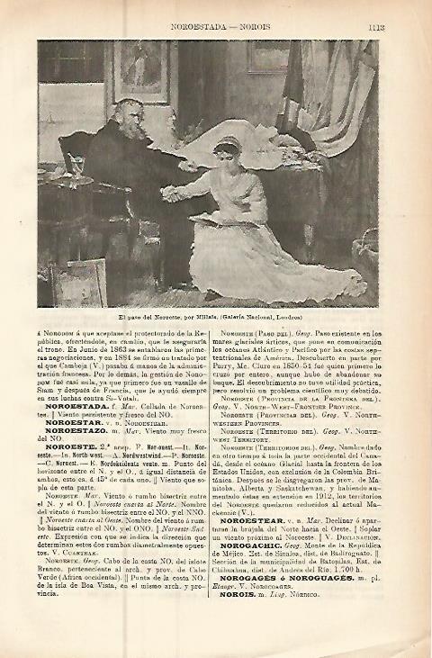 LAMINA ESPASA 9551: El paso del Noroeste por Millais