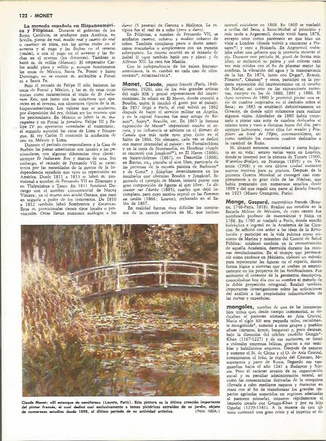 LAMINA MONITOR 0027: EL ESTANQUE DE NENUFARES DE MONET