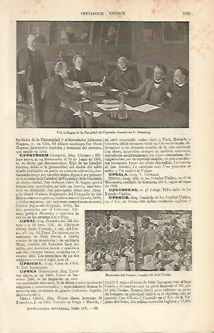 LAMINA ESPASA 12173: Los teologos de la Facultad de Uppsala por Stenberg