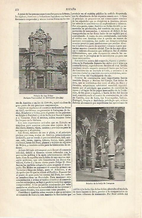 LAMINA ESPASA 15603: Palacio de San Telmo en Sevilla