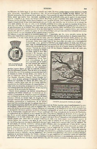 LAMINA ESPASA 12027: Publicidad turistica de Aragon
