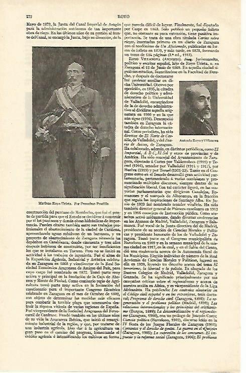 LAMINA ESPASA 16988: Mariano Royo por Pradilla