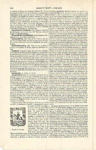 LAMINA ESPASA 17153: Escudo de Sahagun Leon