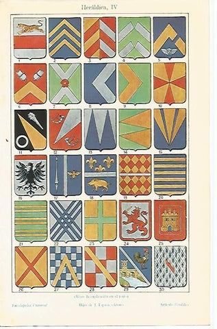 LAMINA ESPASA 657: Heraldica IV