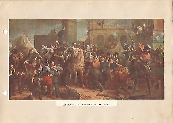 LAMINA 5277: Entrada de Enrique IV en Paris