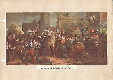 LAMINA 5277: Entrada de Enrique IV en Paris