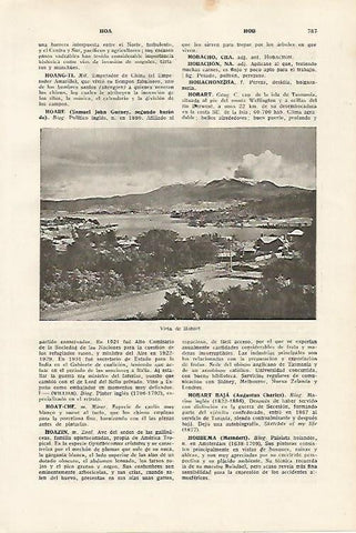 LAMINA SALVAT 80180: Vista de Hobart Tasmania