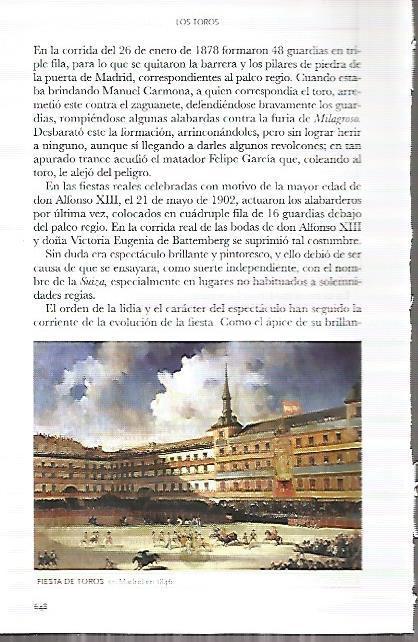 LAMINA COSSIO 50255: Fiesta de toros en Madrid en 1846